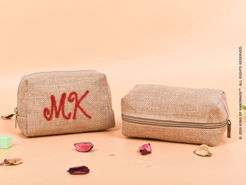 Custom Cosmetic Makeup Bag For Her | Bridesmaid Proposal | Best Friend Gifts